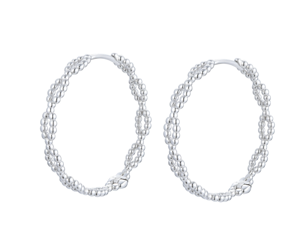 CIARA VINTAGE HOOP SILVER EARRINGS