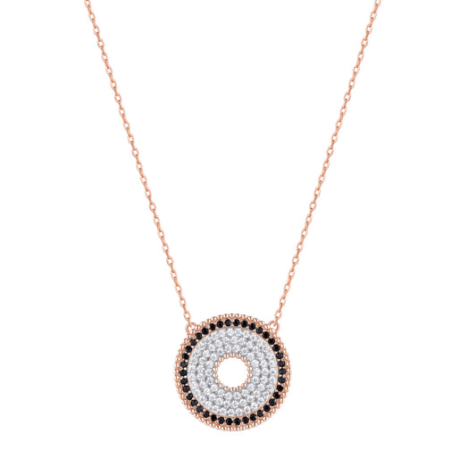 DANA ROUND ROSE GOLD NECKLACE