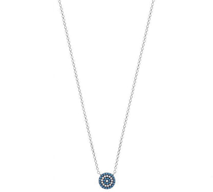 turquoise evil eye rose gold necklace